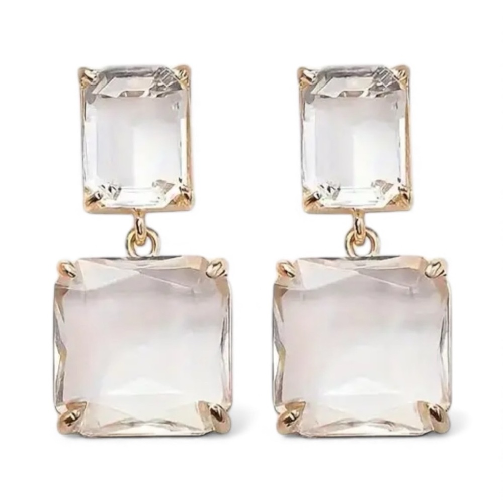 Elegant Zirconia Drop Earrings - Picture 1 of 5